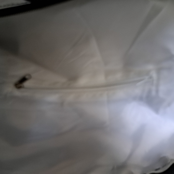 WB BLACK WHITE Chevron print zig zag duffle travel beach gym bag coastal XL - Picture 9 of 9